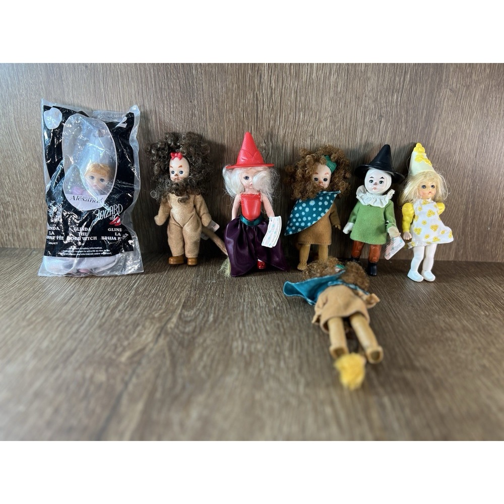 Madame Alexander Wizard of Oz McDonalds Happy Meal Toy Lot Glinda Lion Witch